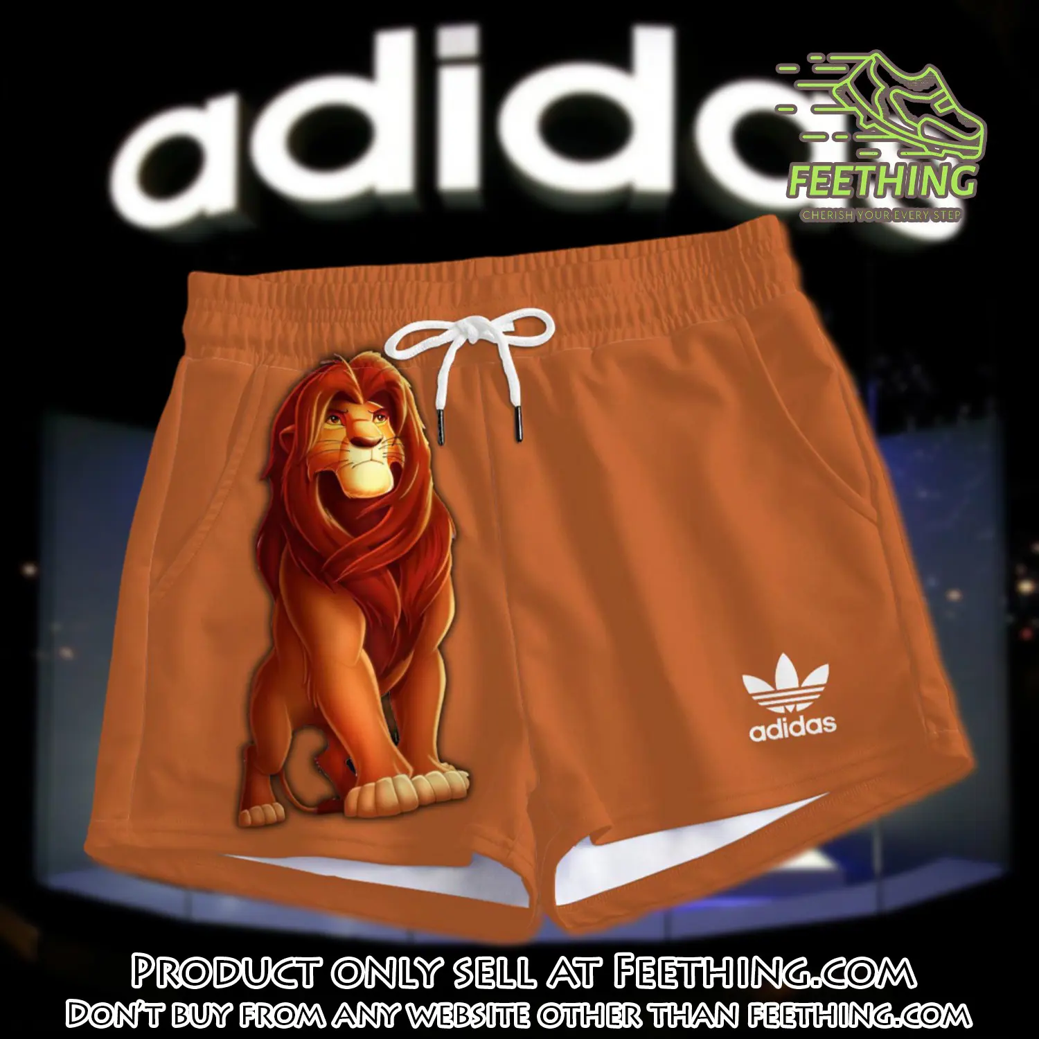 Premium lion king in adidas women shorts lady beach shorts wms1081 ft5934219